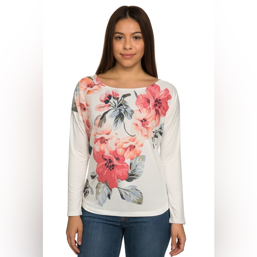 Chico's Ivory White Relaxed Blouse (Chico’s size 1/US size